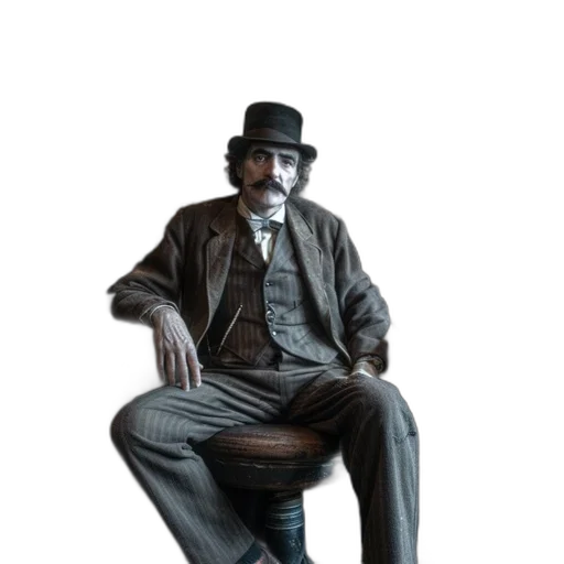 furniture, staff, hat, jacket transparent PNG cut-out