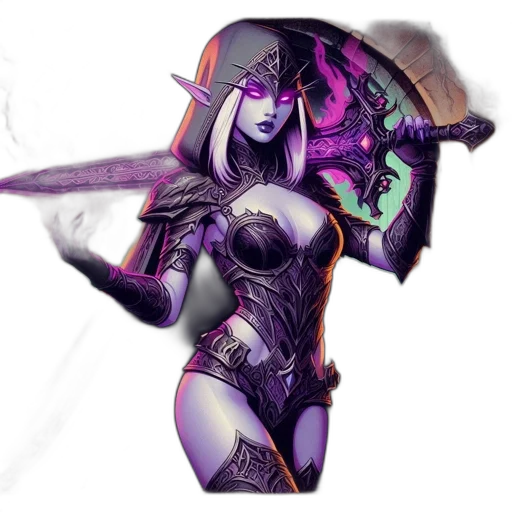fantasy art, concept art, comic book art, pixel art transparent PNG cut-out