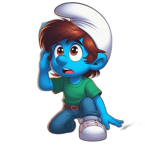 staff, hat, robot, creature transparent PNG cut-out