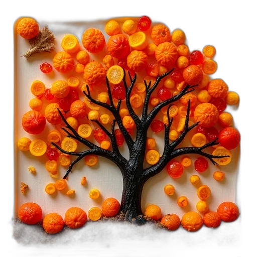 tree, food, crown, photorealistic transparent PNG cut-out