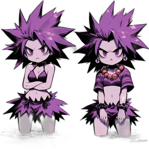 creature, concept art, pixel art, cyberpunk transparent PNG cut-out