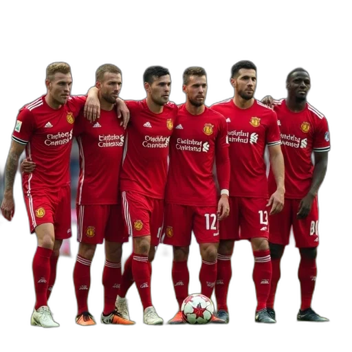 staff, six, soccer, players transparent PNG cut-out