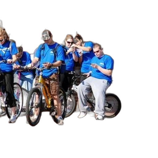 staff, group, people, blue transparent PNG cut-out