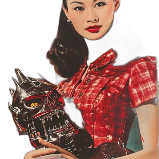 robot, mask, dress, face transparent PNG cut-out