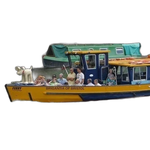 3d render, photorealistic, yellow, boat transparent PNG cut-out