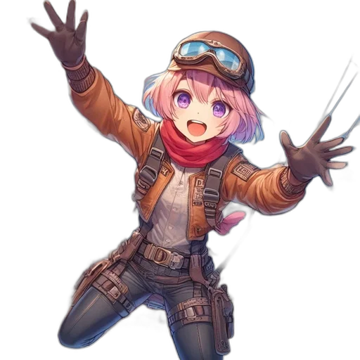 weapon, staff, jacket, robot transparent PNG cut-out