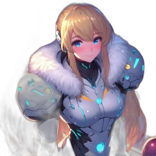 robot, jacket, weapon, staff transparent PNG cut-out