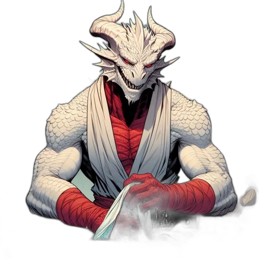 dragon, staff, sword, creature transparent PNG cut-out
