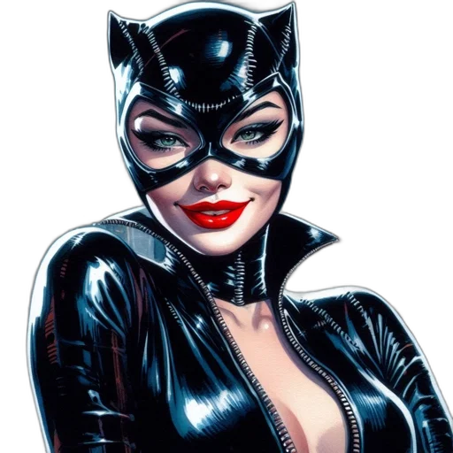 mask, comic book art, cartoon, photorealistic transparent PNG cut-out