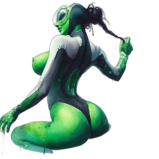 creature, robot, staff, concept art transparent PNG cut-out