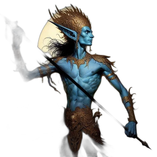 creature, staff, fantasy art, concept art transparent PNG cut-out