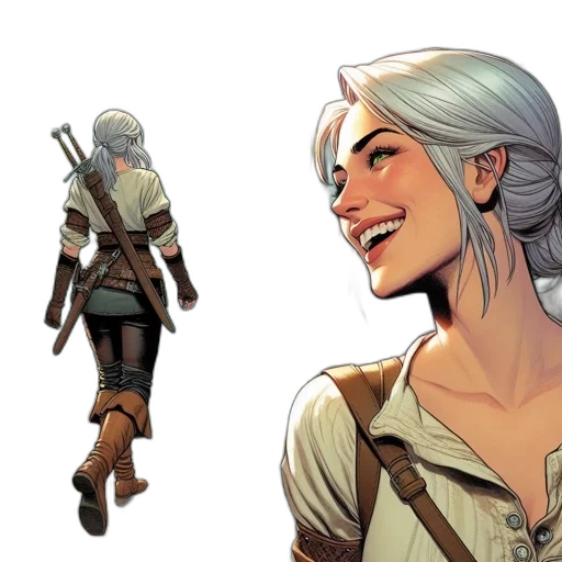 concept art, comic book art, fantasy art, earth tones transparent PNG cut-out