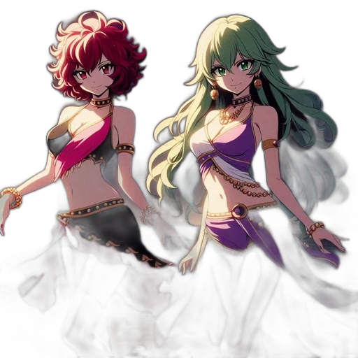 dress, concept art, anime, pixel art transparent PNG cut-out