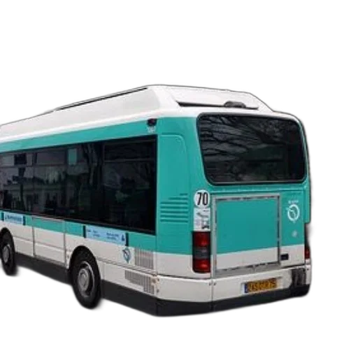 car, staff, 3d render, turquoise transparent PNG cut-out