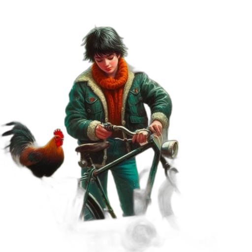 weapon, animal, staff, jacket transparent PNG cut-out