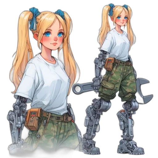 weapon, robot, concept art, anime transparent PNG cut-out