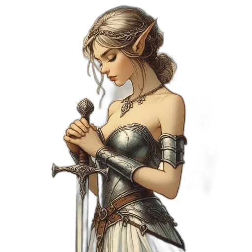 sword, staff, dress, weapon transparent PNG cut-out