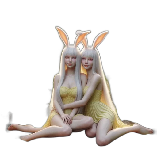 creature, dress, concept art, 3d render transparent PNG cut-out