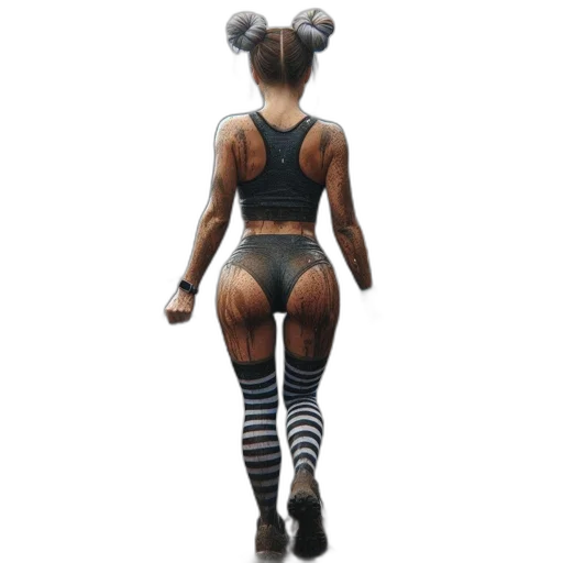 concept art, 3d render, cyberpunk, pixel art transparent PNG cut-out