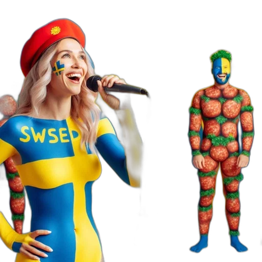 concept art, four, people, dressed transparent PNG cut-out