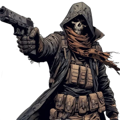 weapon, jacket, concept art, comic book art transparent PNG cut-out