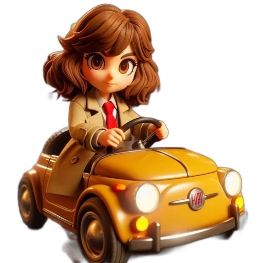 car, concept art, 3d render, cartoon transparent PNG cut-out
