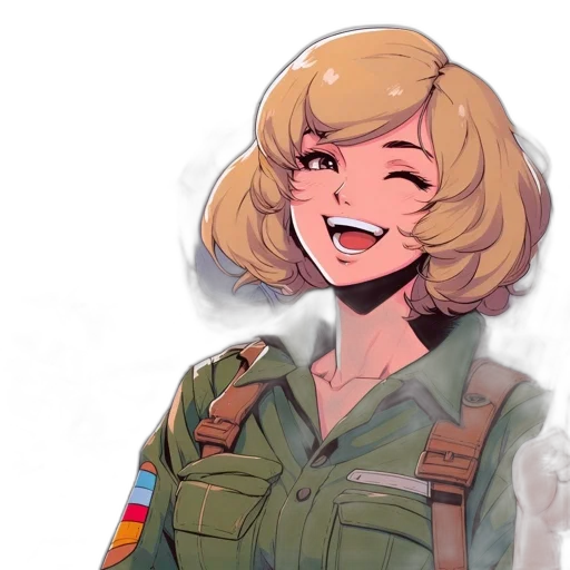 face, staff, weapon, jacket transparent PNG cut-out