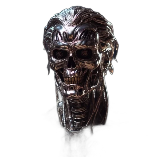 robot, mask, face, cyberpunk transparent PNG cut-out