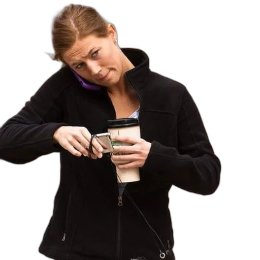 staff, jacket, jewelry, woman transparent PNG cut-out