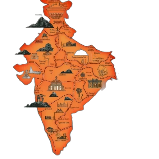 maharashtra, maps transparent PNG cut-out