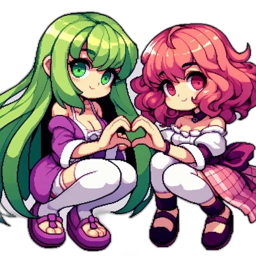 pixel art, anime, concept art, vaporwave transparent PNG cut-out