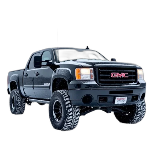 3d render, black, 2009, gmc transparent PNG cut-out