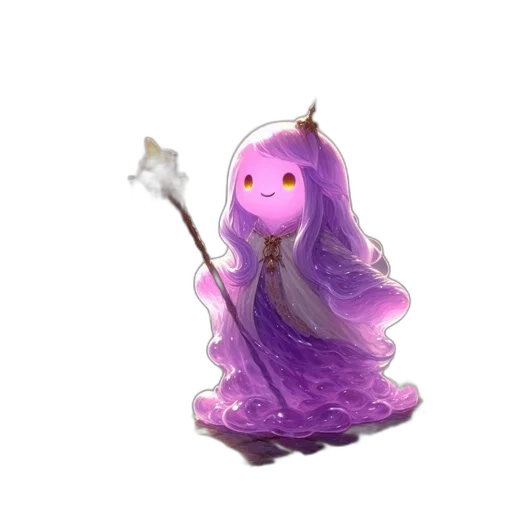 staff, creature, weapon, dress transparent PNG cut-out