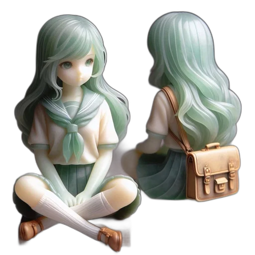 3d render, concept art, fantasy art, anime transparent PNG cut-out