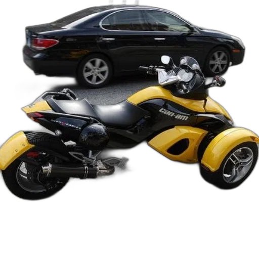 car, 3d render, concept art, yellow transparent PNG cut-out