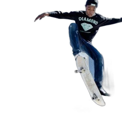 skateboarder, wearing, black, diamond transparent PNG cut-out