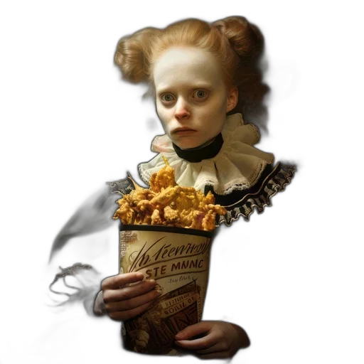 food, crown, face, creature transparent PNG cut-out
