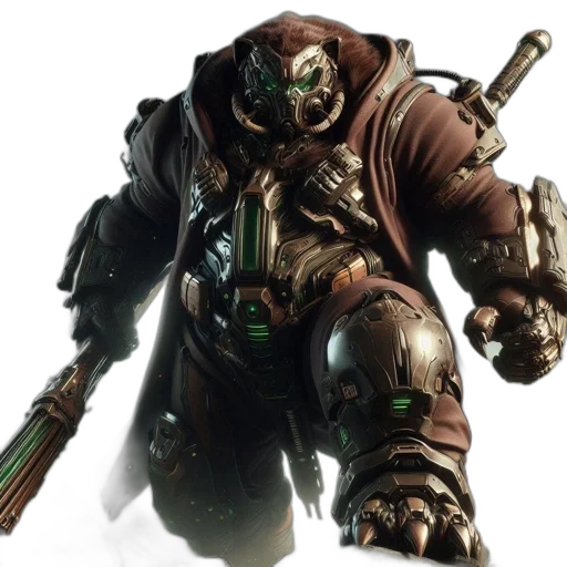 weapon, robot, staff, mask transparent PNG cut-out