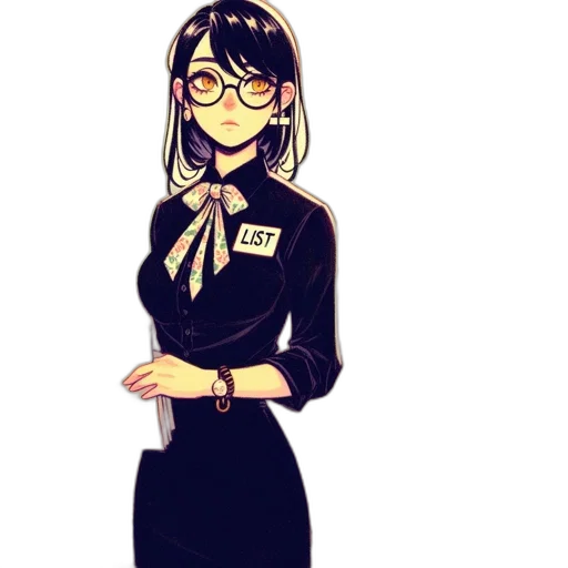 staff, dress, jacket, cartoon transparent PNG cut-out
