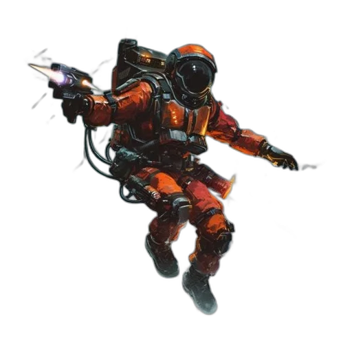 robot, weapon, staff, creature transparent PNG cut-out