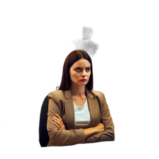 jacket, staff, face, hat transparent PNG cut-out