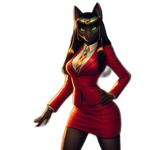 dress, staff, concept art, 3d render transparent PNG cut-out