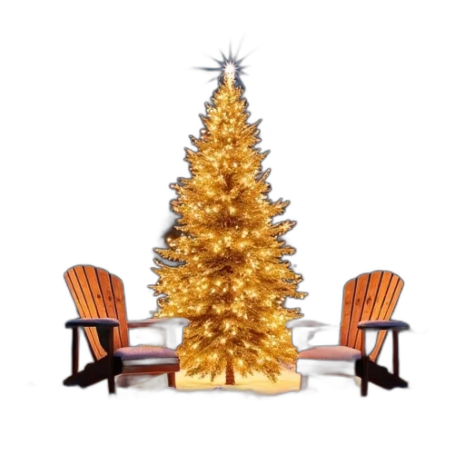 furniture, tree, crown, 3d render transparent PNG cut-out