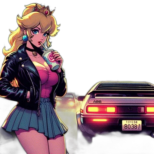 car, jacket, comic book art, concept art transparent PNG cut-out