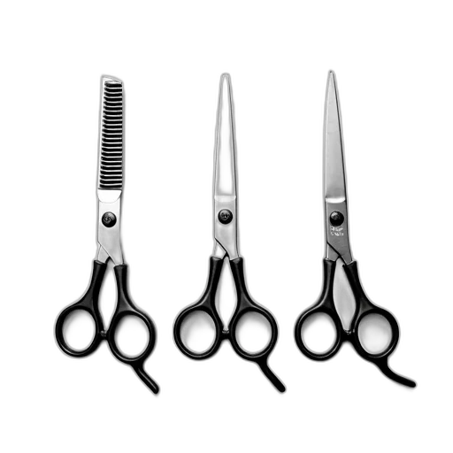 hair, weapon, set, three transparent PNG cut-out