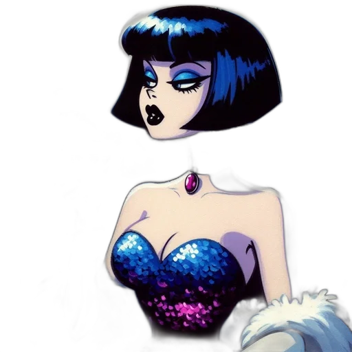 dress, jewelry, comic book art, concept art transparent PNG cut-out