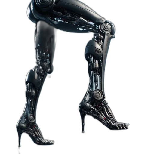 robot, shoes, weapon, dress transparent PNG cut-out