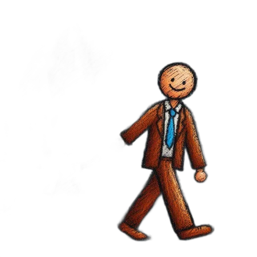 staff, jacket, robot, pixel art transparent PNG cut-out