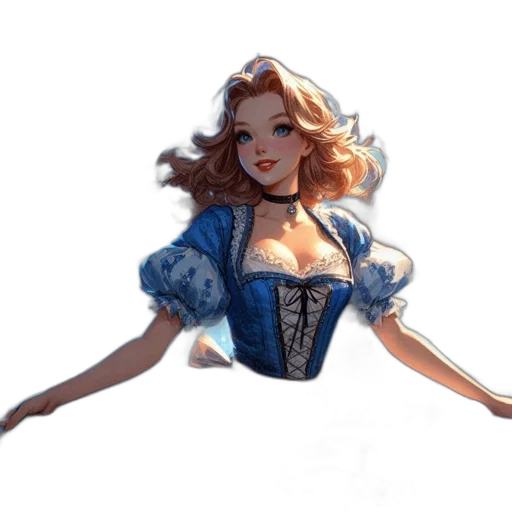 dress, concept art, fantasy art, watercolor transparent PNG cut-out