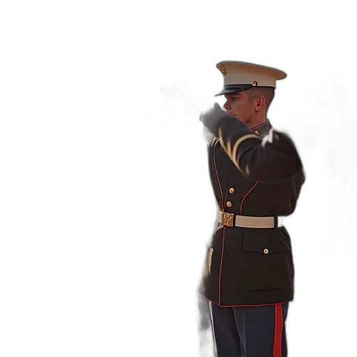 staff, jacket, weapon, hat transparent PNG cut-out